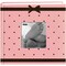 Pioneer 2-Up Baby Dot Fabric Frame Photo Album 200 Pockets-Pink/Brown